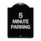 Signmission 5 Minute Parking Heavy-Gauge Aluminum Architectural Sign, 24" x 18", BS-1824-24415 A-DES-BS-1824-24415 - alternate 1